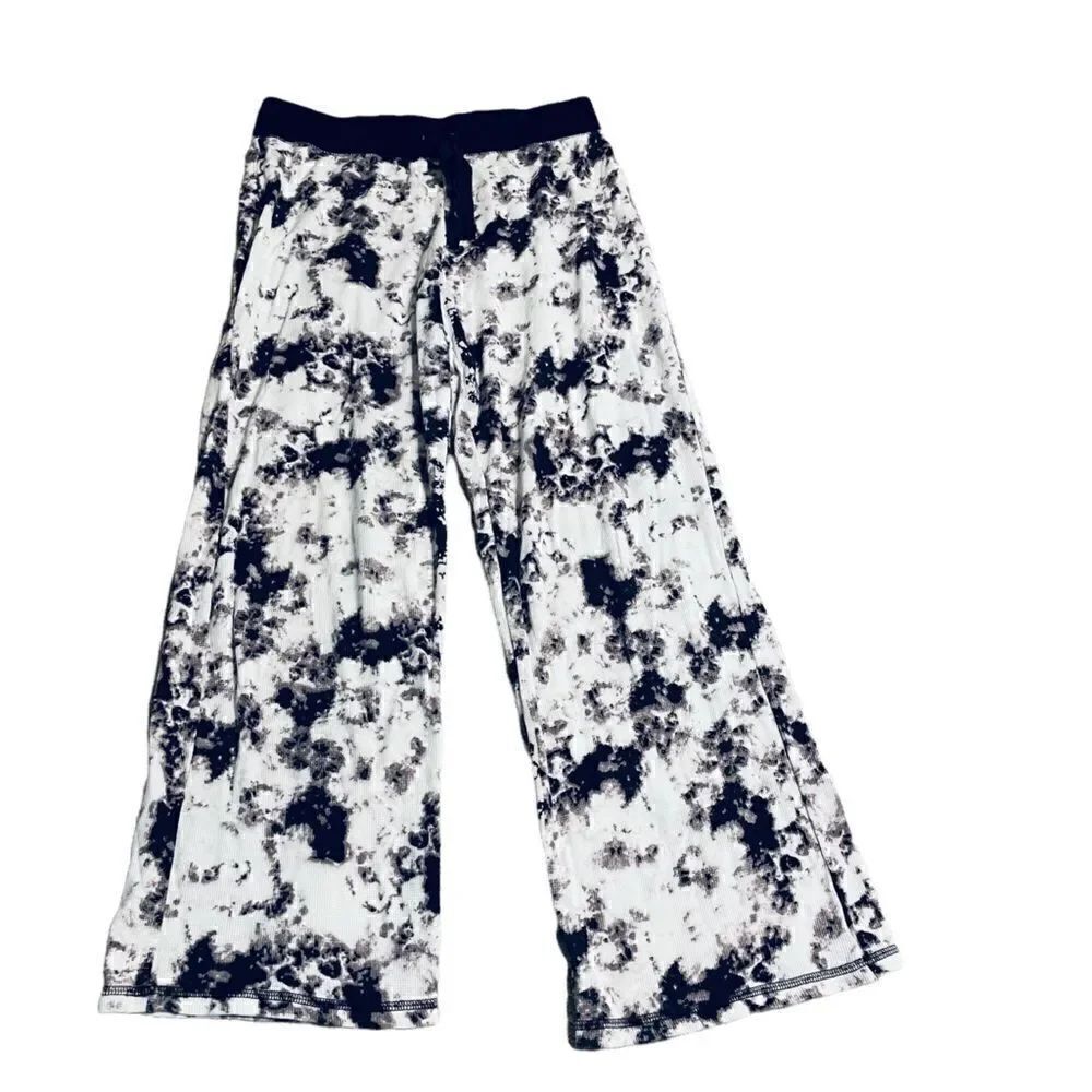 Black And White Tie-dye Sweat Pants